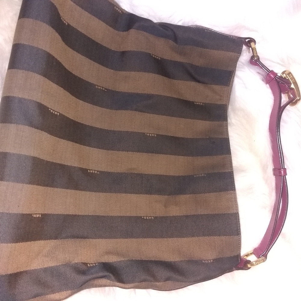 FENDI pequin red hobo
